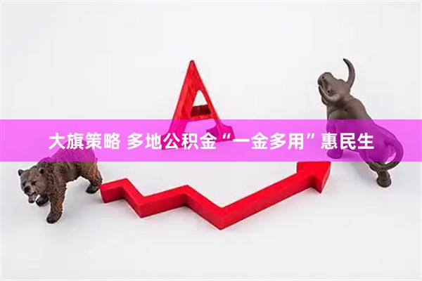 大旗策略 多地公积金“一金多用”惠民生