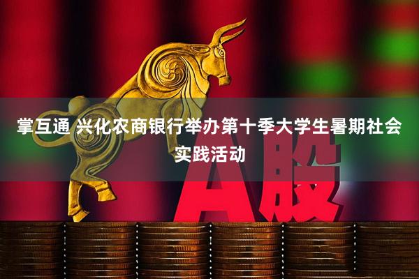 掌互通 兴化农商银行举办第十季大学生暑期社会实践活动