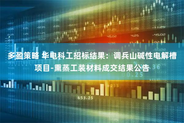 多盈策略 华电科工招标结果：调兵山碱性电解槽项目-熏蒸工装材料成交结果公告